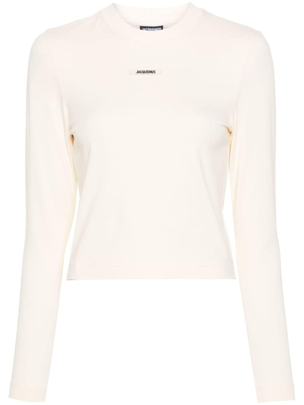 Jacquemus T-Shirt mit Logo-Applikation - Nude von Jacquemus