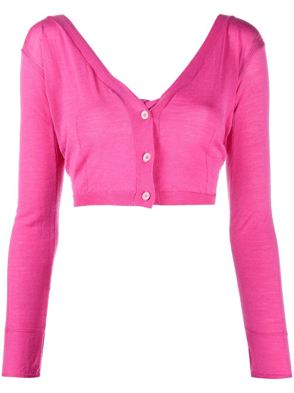 Jacquemus Cropped-Cardigan - Rosa von Jacquemus