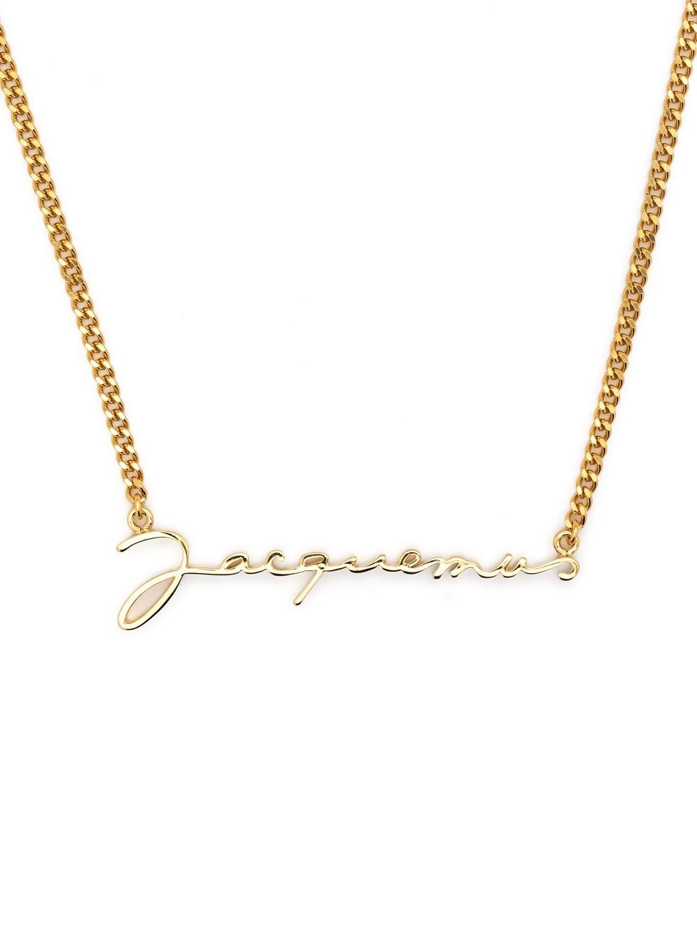 Jacquemus Halskette mit Logo-Anhänger - Gold Jacquemus Halskette mit Logo-Anhänger - Gold von Jacquemus