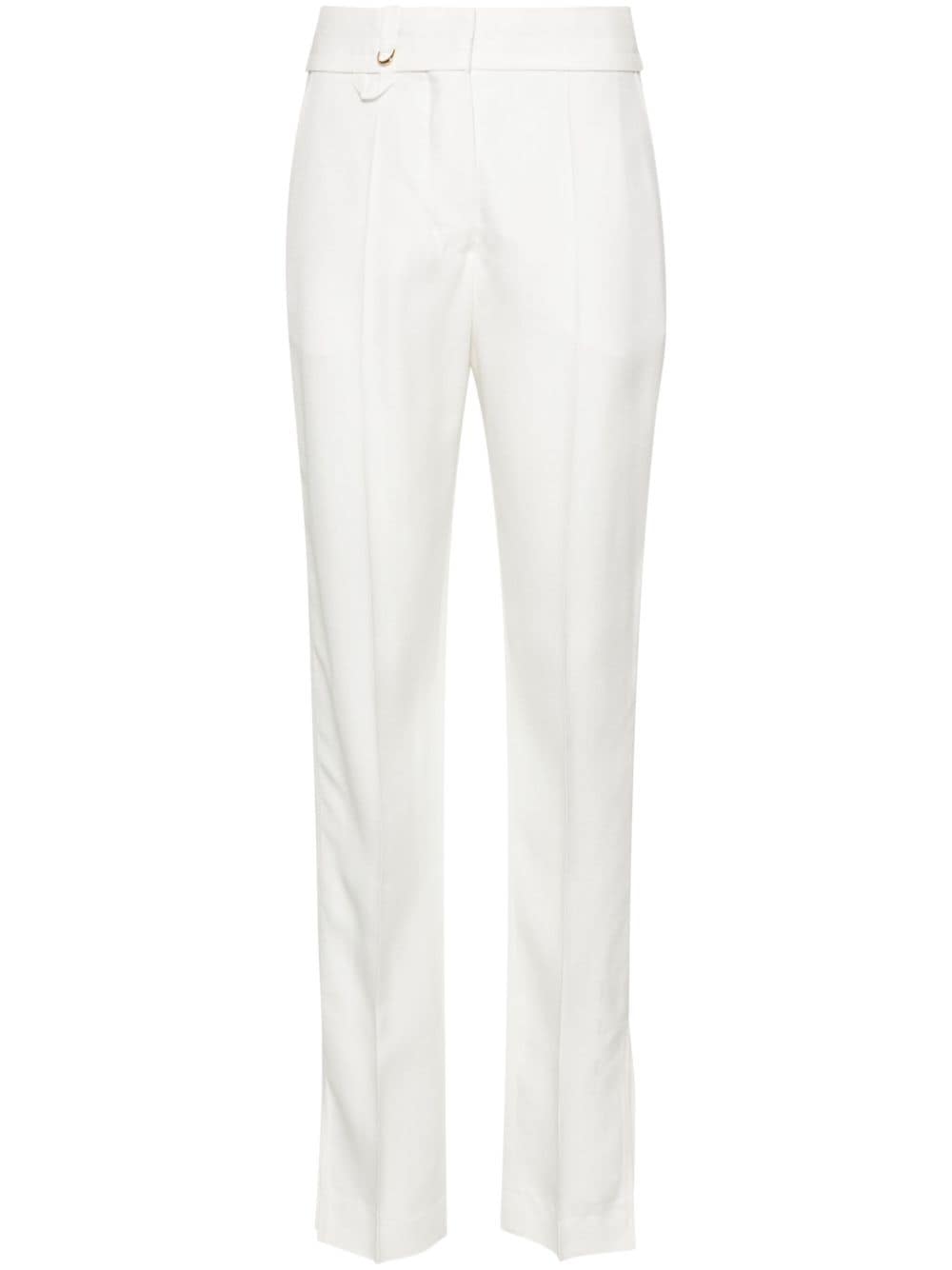 Jacquemus Le Pantalon Tibau Straight-Leg-Hose - Weiß von Jacquemus