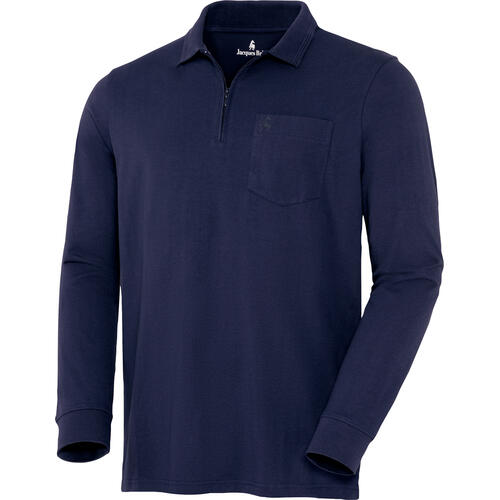 Jacques Britt Herren Polohemd langarm mit Zipp von Jacques Britt