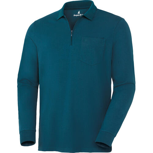 Jacques Britt Herren Polohemd langarm mit Zipp von Jacques Britt