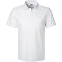 Jacques Britt Herren Polo-Shirt weiß Baumwolle von Jacques Britt