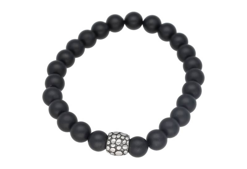 Jacques Charrel Armband mit Steinkugeln, Edelstahl von Jacques Charrel