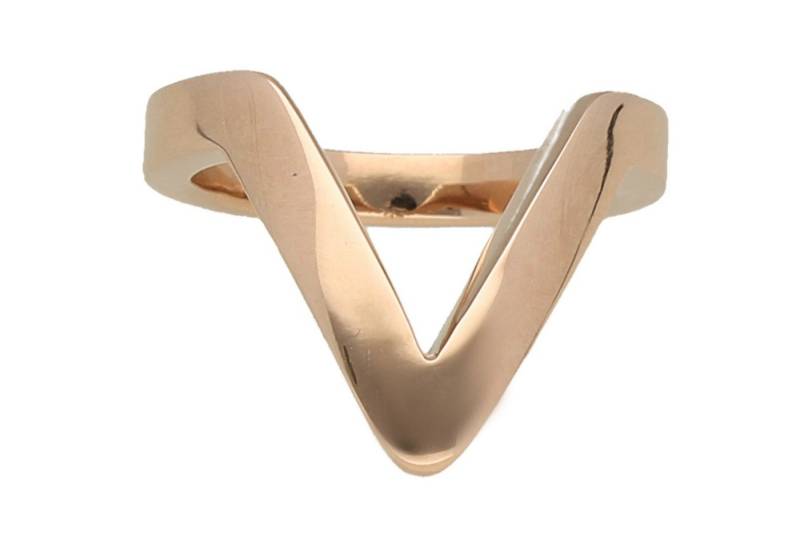 Jacques Charrel Fingerring V-förmig, Edelstahl rose vergoldet Jacques Charrel Fingerring V-förmig, Edelstahl rose vergoldet von Jacques Charrel