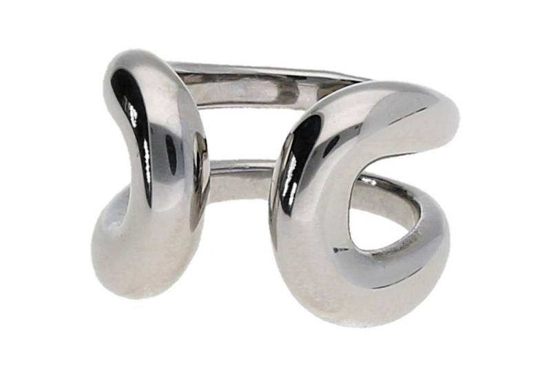 Jacques Charrel Fingerring topmodern mit offener Ringschiene, Edelstahl Jacques Charrel Fingerring topmodern mit offener Ringschiene, Edelstahl von Jacques Charrel