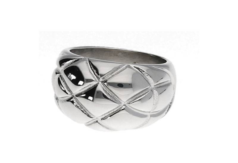 Jacques Charrel Fingerring topmodern mit struckturierter Oberfläche, Edelstahl von Jacques Charrel
