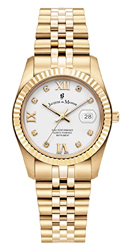 Jacques Du Manoir Damen Analog Quarz Uhr mit Edelstahl Armband JWL01306 Jacques Du Manoir Damen Analog Quarz Uhr mit Edelstahl Armband JWL01306 von Jacques Du Manoir
