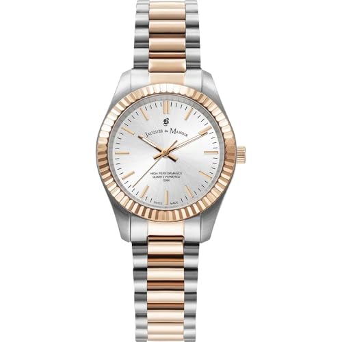 Jacques Du Manoir Damen Analog Uhr mit Edelstahl Armband JWL03904 von B JACQUES DU MANOIR