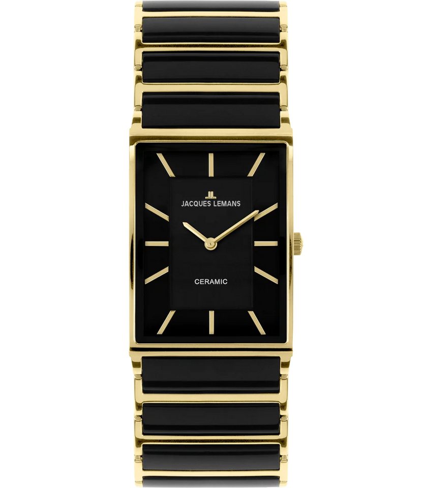 Jacques Lemans Classic Keramikuhr Unisex Armbanduhr York I Edelstahl/High-Tech-Ceramic von Jacques Lemans Classic