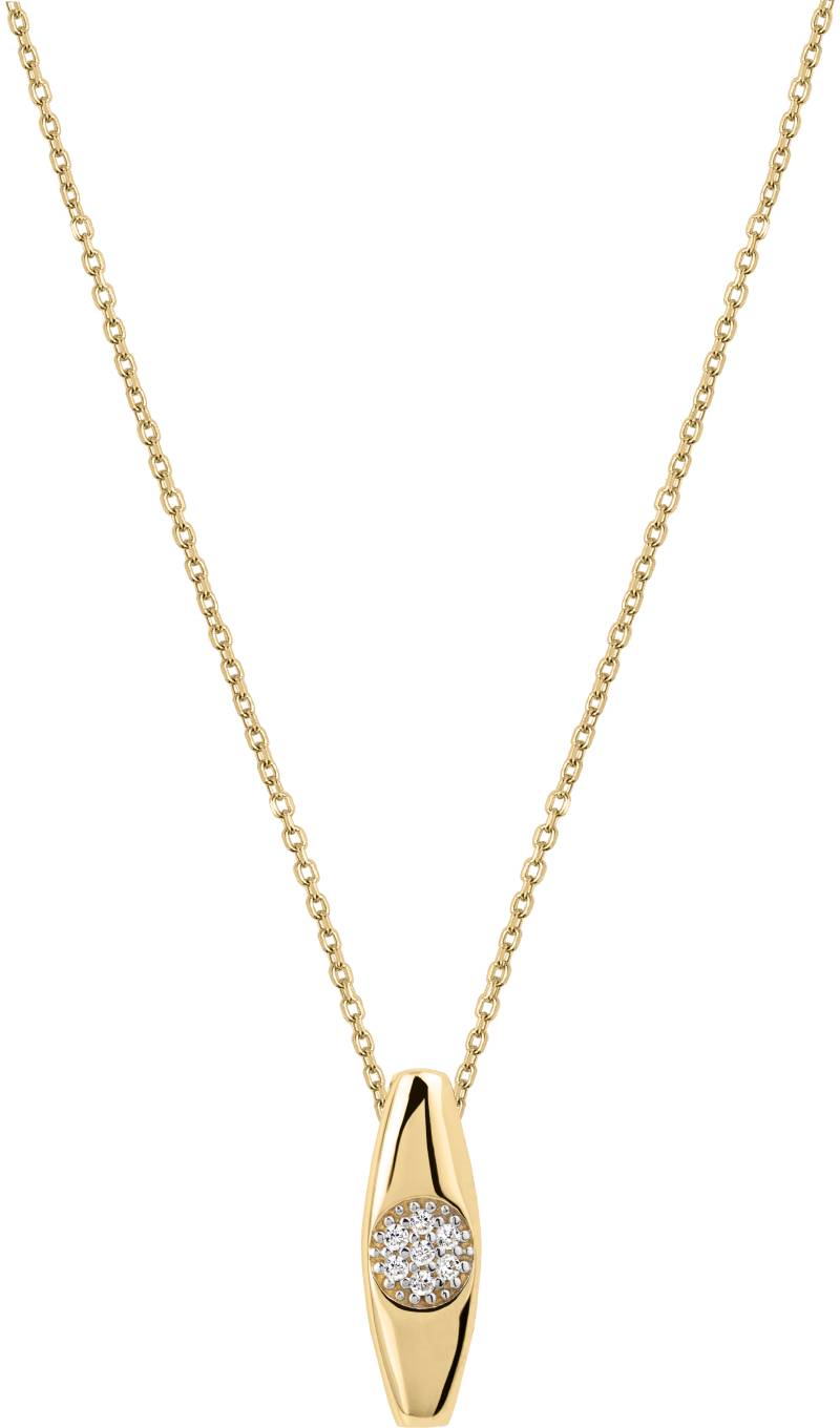 Collier, Gelbgold, 585/14K, Zirkonia, 450mm von Jacques Lemans