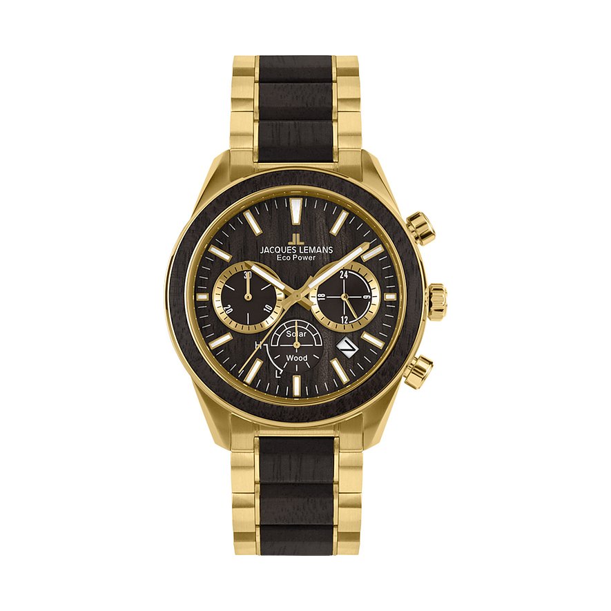 Jacques Lemans Chronograph Classic 1-2115L Edelstahl, Holz von Jacques Lemans