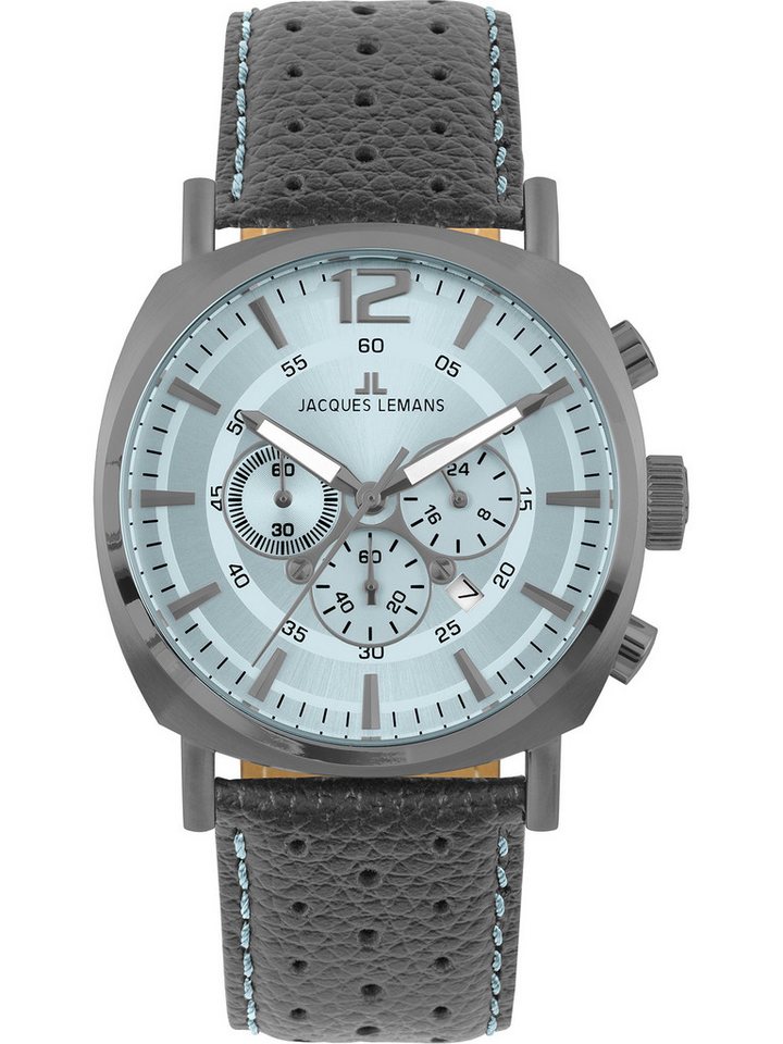 Jacques Lemans Chronograph Jacques Lemans Herren-Uhren Analog Quarz, Sportuhr von Jacques Lemans