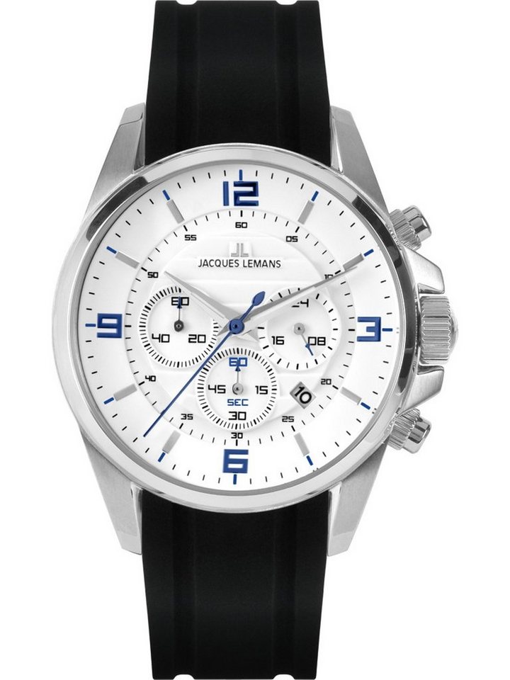 Jacques Lemans Chronograph Jacques Lemans Herren-Uhren Analog Quarz, Klassikuhr von Jacques Lemans