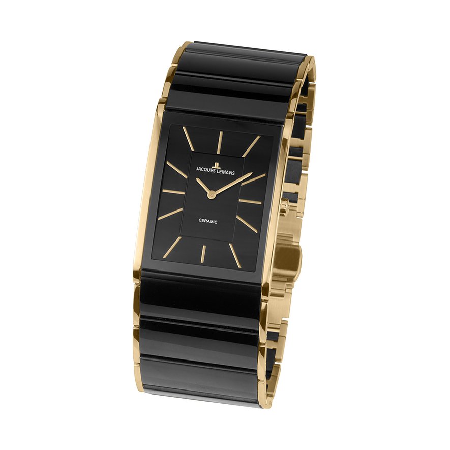 Jacques Lemans Damenuhr Classic 1-1940C Edelstahl, Keramik von Jacques Lemans