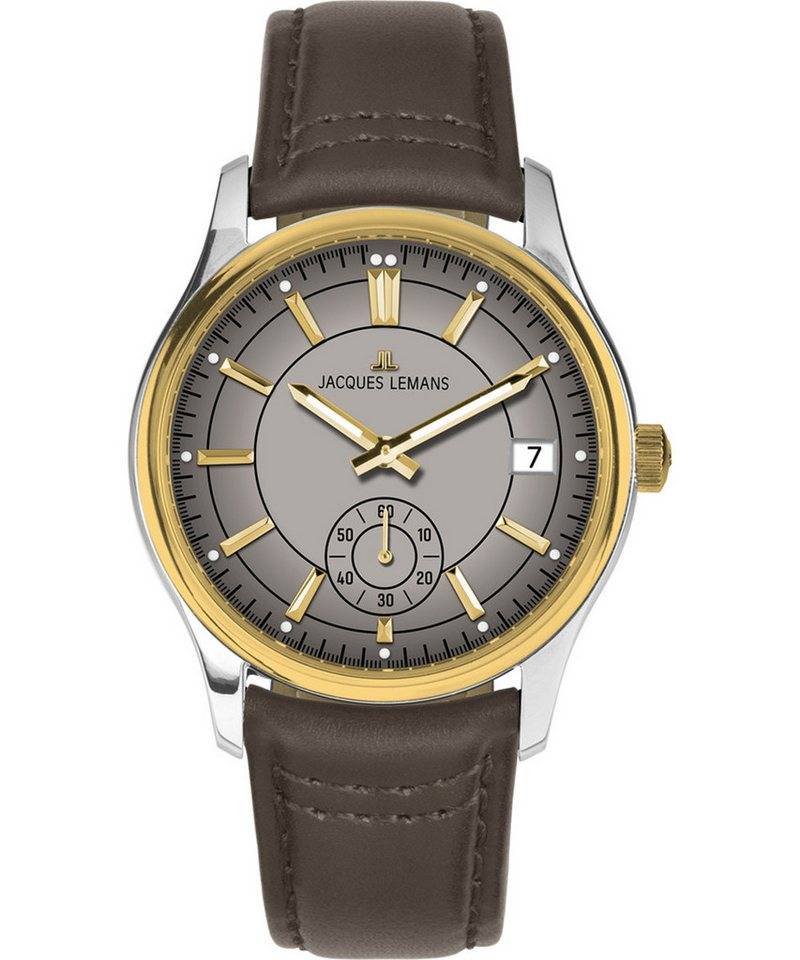 Jacques Lemans Quarzuhr Derby Braun/Grau von Jacques Lemans