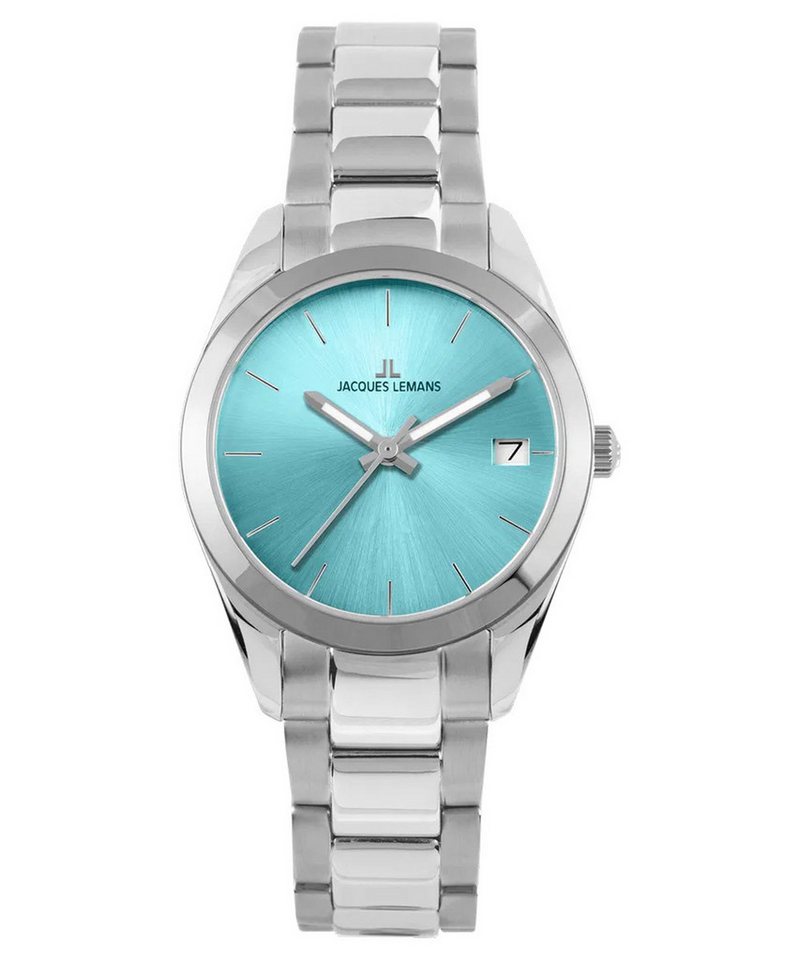 Jacques Lemans Quarzuhr Derby Edelstahl/Türkis von Jacques Lemans