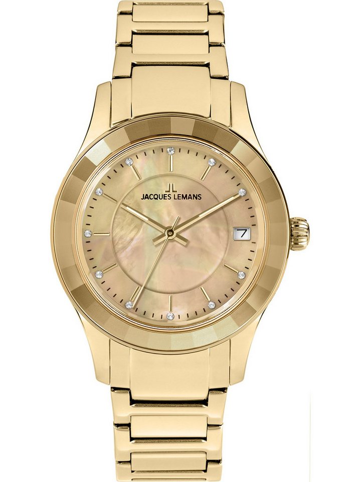 Jacques Lemans Quarzuhr Jacques Lemans Damen-Uhren Analog Quarz, Klassikuhr von Jacques Lemans
