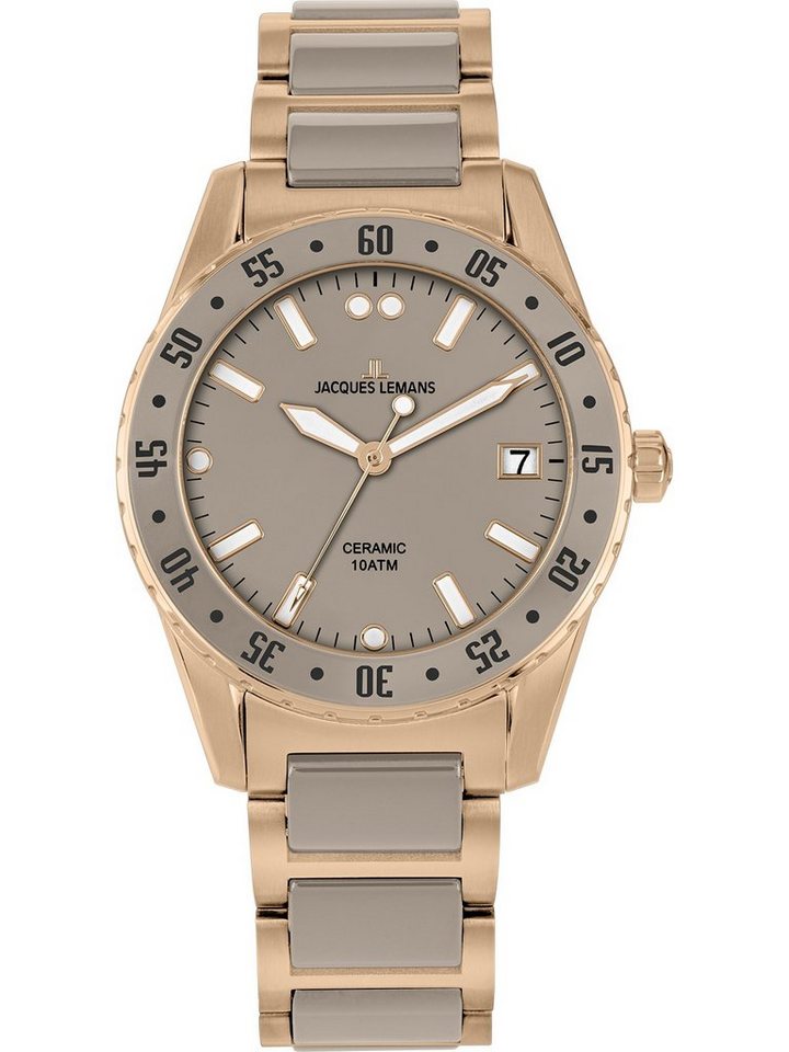 Jacques Lemans Quarzuhr Jacques Lemans Damen-Uhren Analog Quarz, Sportuhr von Jacques Lemans