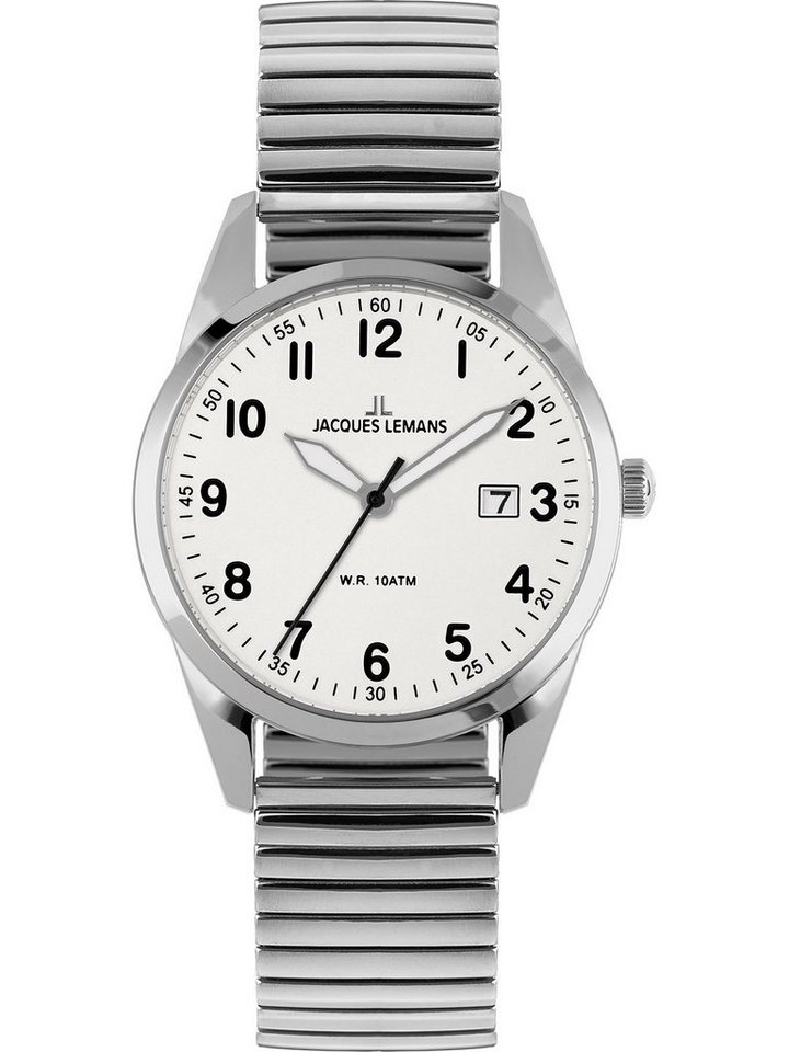 Jacques Lemans Quarzuhr Jacques Lemans Herren-Uhren Analog Quarz, Klassikuhr von Jacques Lemans