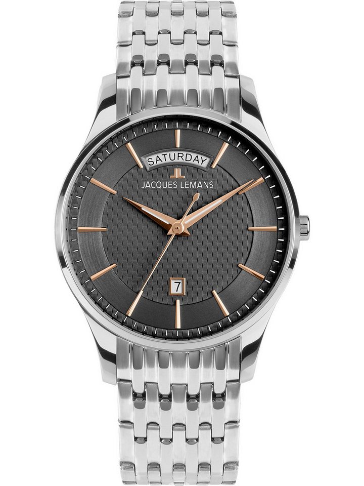Jacques Lemans Quarzuhr Jacques Lemans Herren-Uhren Analog Quarz, Klassikuhr von Jacques Lemans