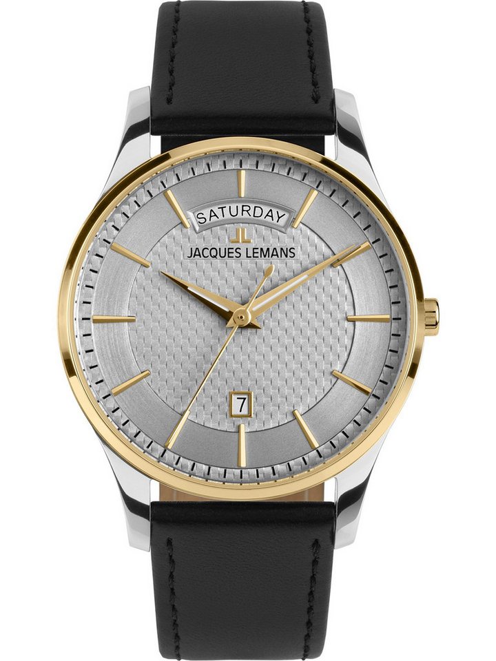 Jacques Lemans Quarzuhr Jacques Lemans Herren-Uhren Analog Quarz, Klassikuhr von Jacques Lemans