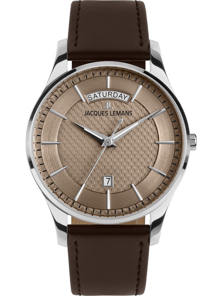 Jacques Lemans Quarzuhr Jacques Lemans Herren-Uhren Analog Quarz, Klassikuhr von Jacques Lemans