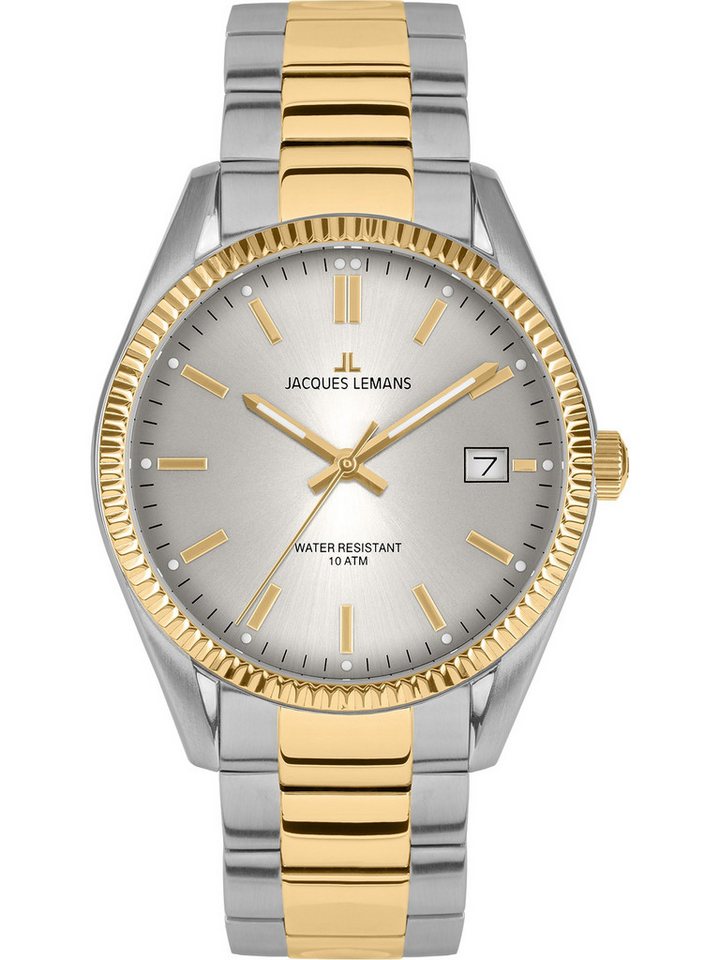 Jacques Lemans Quarzuhr Jacques Lemans Herren-Uhren Analog Quarz, Sportuhr von Jacques Lemans