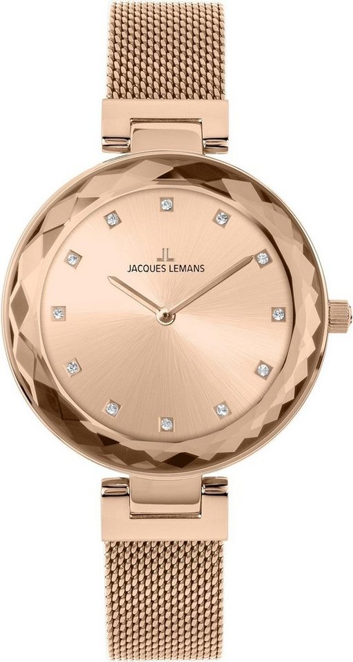 Jacques Lemans Quarzuhr Jacques Lemans Milano 1-2139D Damenarmbanduhr von Jacques Lemans