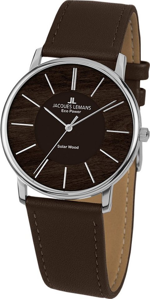 Jacques Lemans Solaruhr Eco Power - Solar Wood, 1-2106A von Jacques Lemans