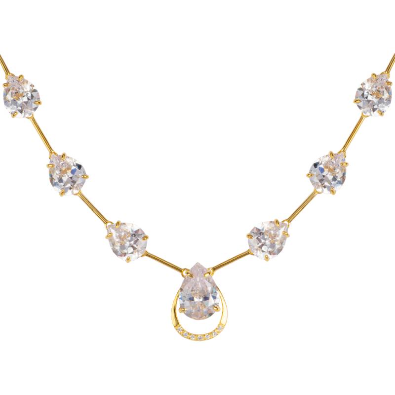 Kette Sterlingsilber vergoldet  mit Topasen von Jacques Lemans