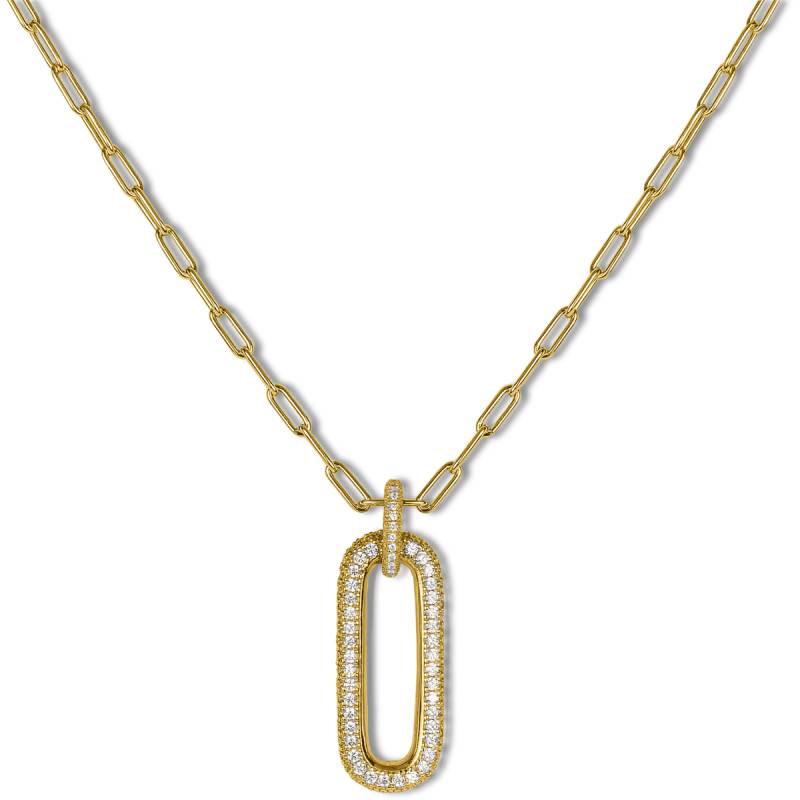 Kette Sterlingsilber vergoldet mit Topasen von Jacques Lemans