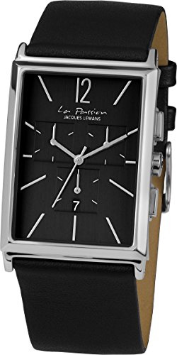 Jacques Lemans Unisex Analog Quarz Uhr mit Leder Armband LP-127A von JACQUES LEMANS