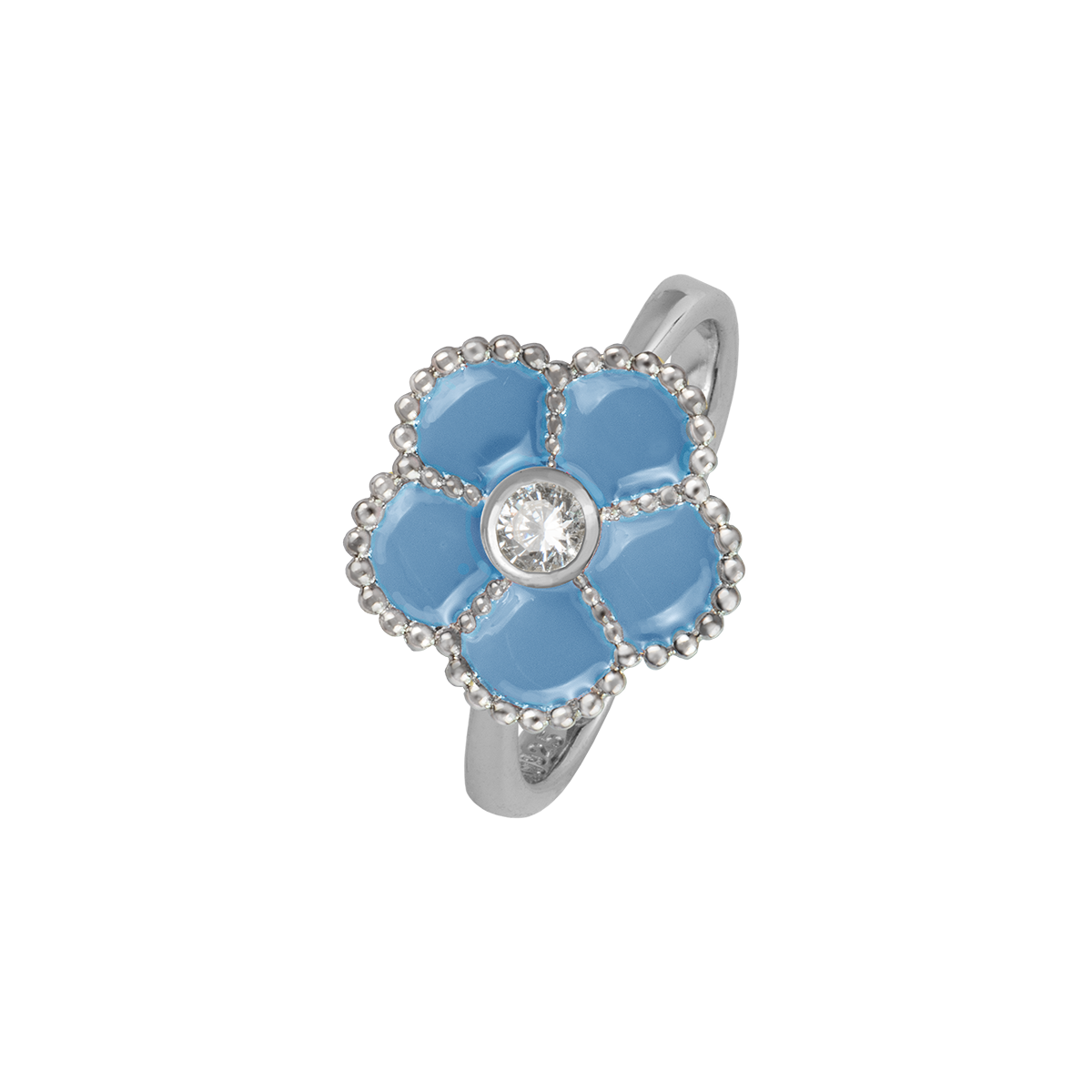Ring Blume Sterlingsilber mit Emaille/Topas Ring Blume Sterlingsilber mit Emaille/Topas von Jacques Lemans