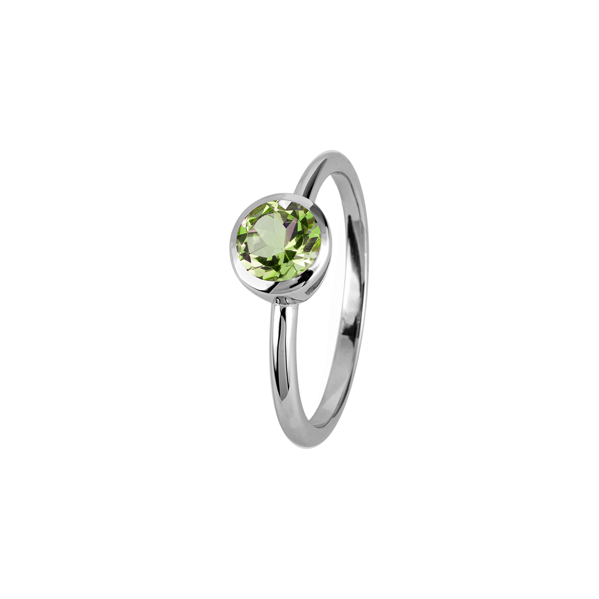 Ring Sterlingsilber mit Peridot von Jacques Lemans