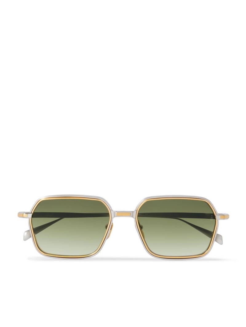 Jacques Marie Mage - Admiral Rectangular-Frame Titanium Sunglasses - Men - Gold von Jacques Marie Mage