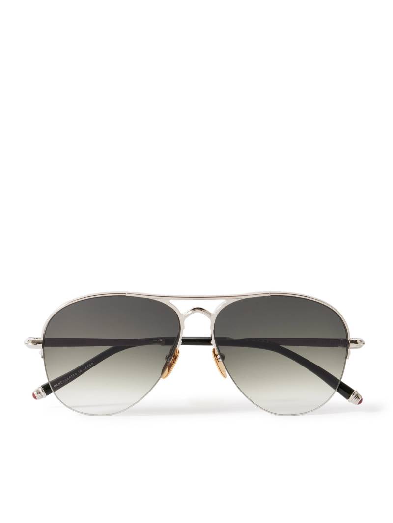 Jacques Marie Mage - Amelia Aviator-Style Silver- and Gold-Tone Sunglasses - Men - Silver von Jacques Marie Mage