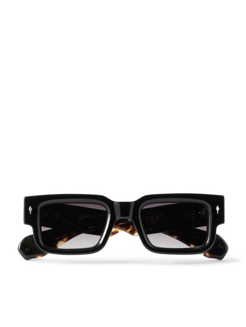 Jacques Marie Mage - Ascari Rectangular-Frame Acetate Sunglasses - Men - Black von Jacques Marie Mage