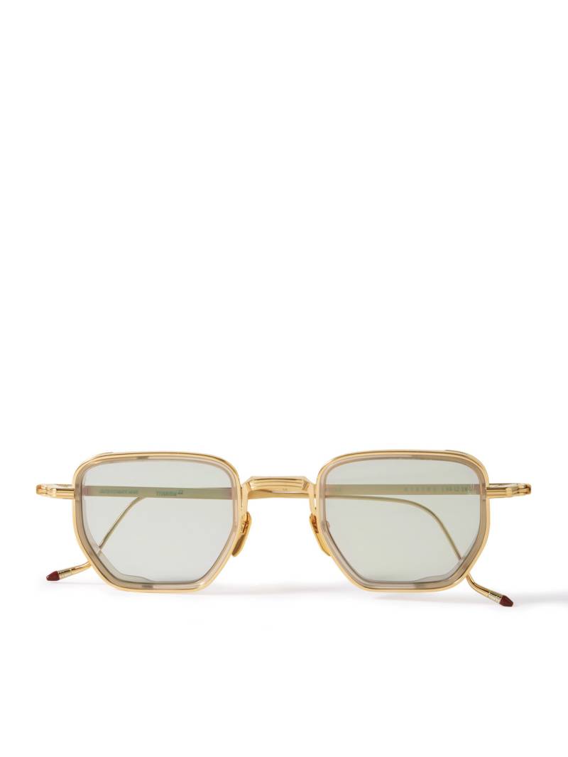 Jacques Marie Mage - Atkins D-Frame Gold and Silver-Tone Beta Titanium Sunglasses - Men - Gold von Jacques Marie Mage