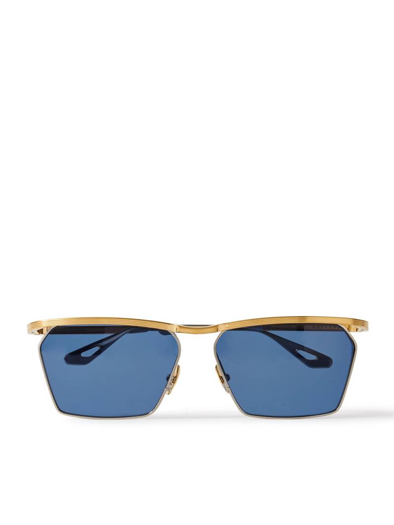 Jacques Marie Mage - Bresson D-Frame Gold- and Silver-Tone Sunglasses - Men - Gold von Jacques Marie Mage