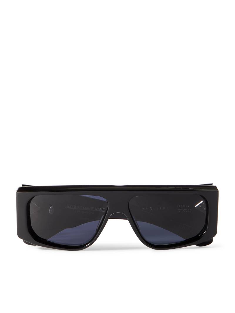 Jacques Marie Mage - Cliff Square-Frame Acetate and Silver-Tone Sunglasses - Men - Black von Jacques Marie Mage