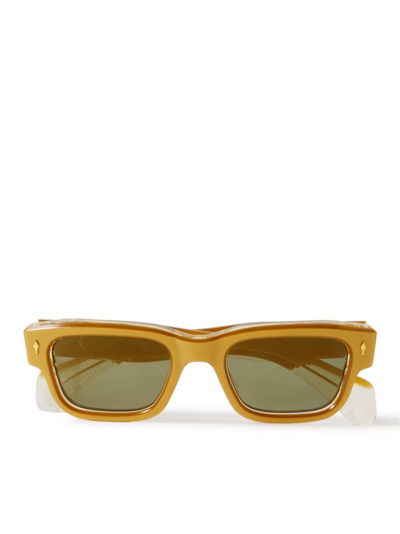 Jacques Marie Mage - Jeff Square-Frame Acetate and Gold-Tone Sunglasses - Men - Gold von Jacques Marie Mage