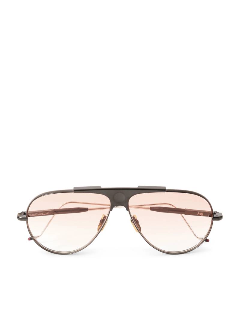 Jacques Marie Mage - Kyosho Daido Aviator-Style Beta Titanium Sunglasses - Men - Black von Jacques Marie Mage