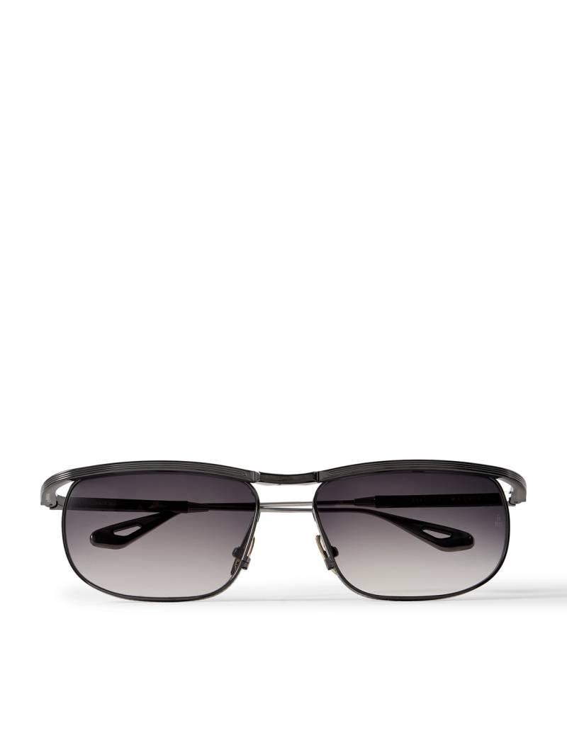 Jacques Marie Mage - Melville Rectangular-Frame Beta Titanium Sunglasses - Men - Black von Jacques Marie Mage