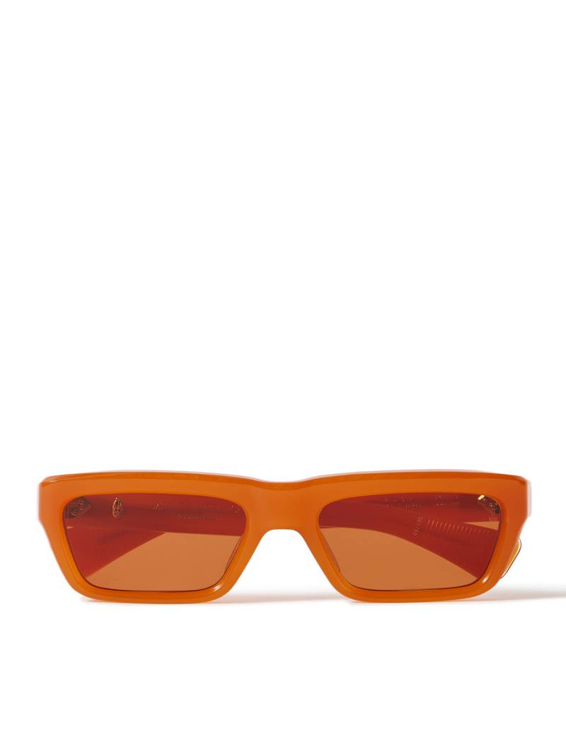 Jacques Marie Mage - Rush Rectangular-Frame Acetate Sunglasses - Men - Orange von Jacques Marie Mage