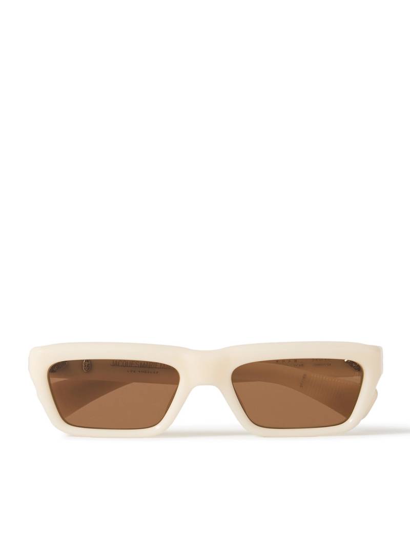 Jacques Marie Mage - Rush Rectangular-Frame Acetate Sunglasses - Men - White von Jacques Marie Mage
