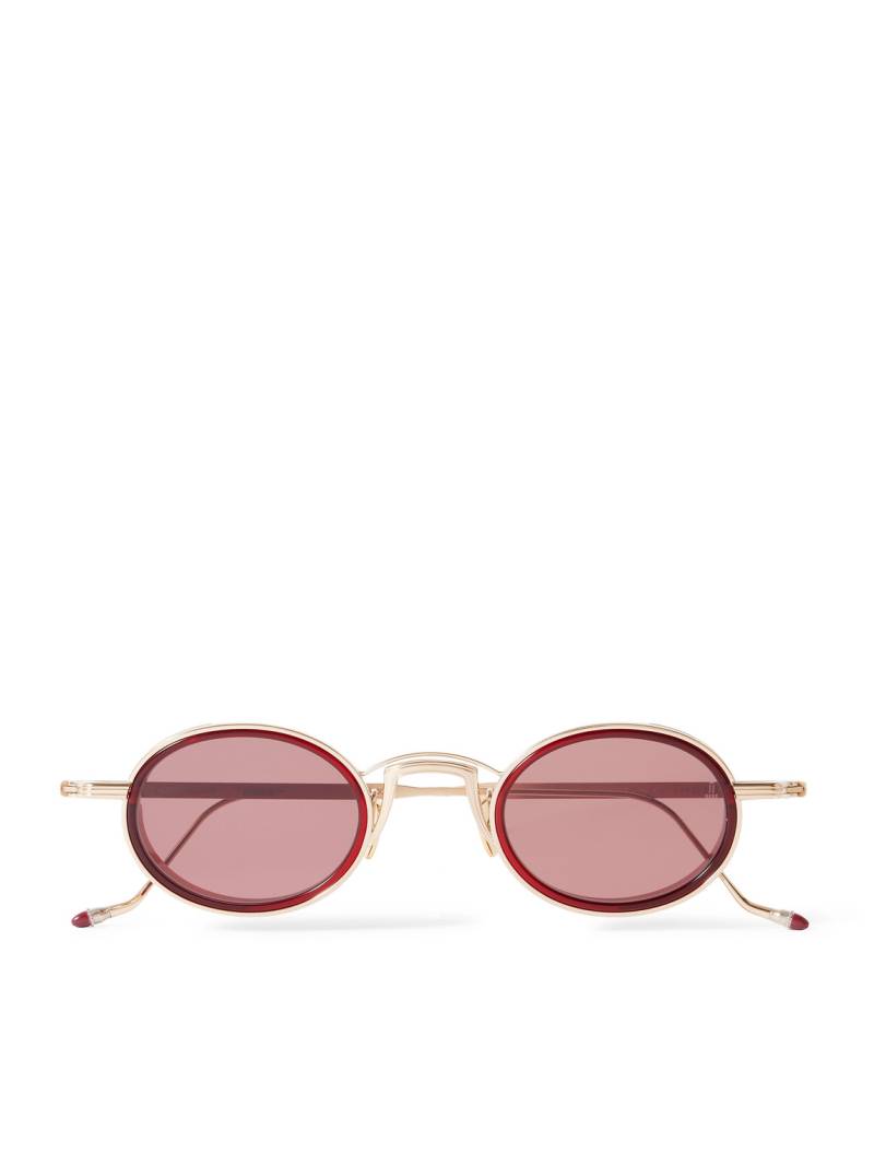 Jacques Marie Mage - Varda Oval-Frame Gold-Tone and Acetate Sunglasses - Men - Brown von Jacques Marie Mage
