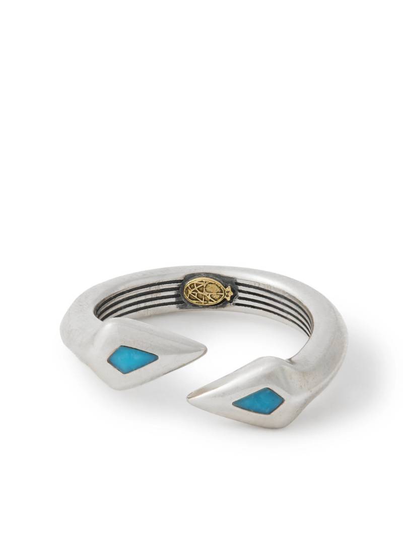 Jacques Marie Mage - Weston Sterling Silver Kingman Turquoise Ring - Men - Silver - 9 von Jacques Marie Mage