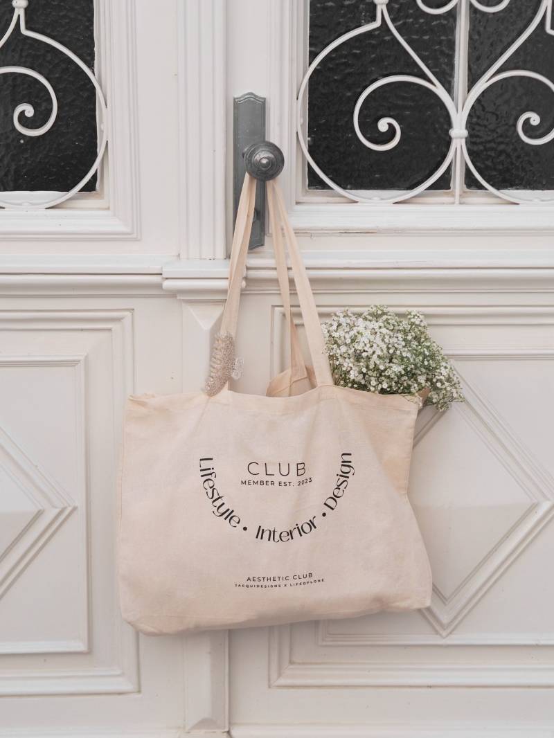 Baumwollshopper "Aesthetic Club" von JacquiDesignsShop