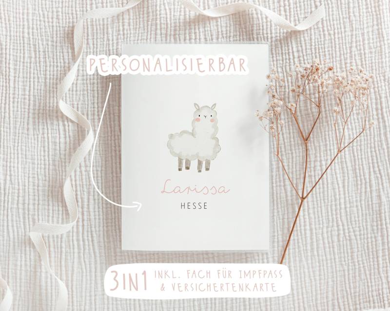 U-Heft Hülle - Alpaca // Personalisierbar Impfpass & Versichertenkarte von JacquiDesignsShop